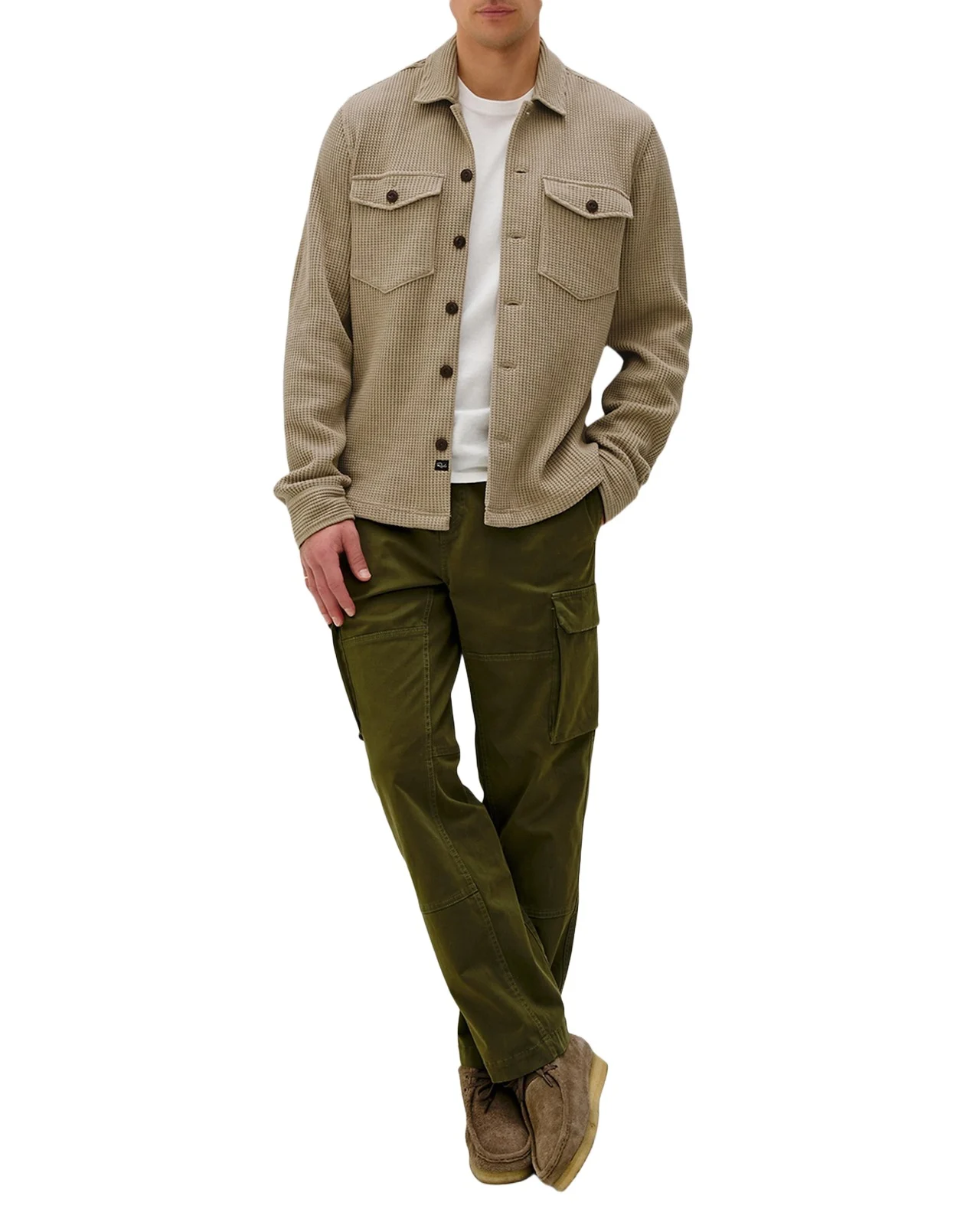 RAILS Men's Wells Rice-Stitched Overshirt