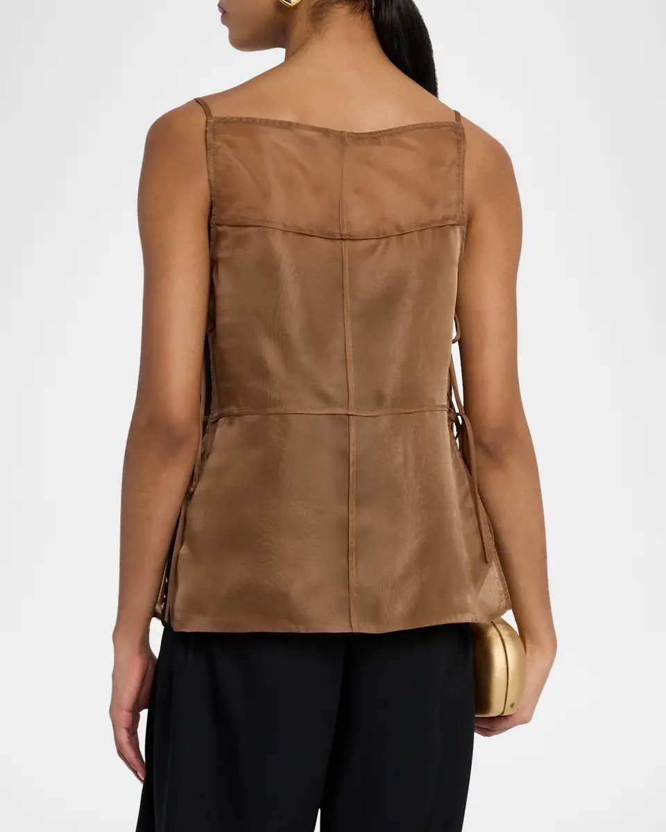 STAUD Chandler Paneled Sheer Top | Thumbnail 2