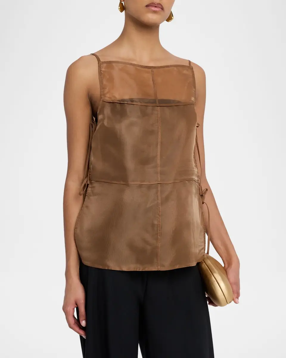 STAUD Chandler Paneled Sheer Top | Thumbnail 3