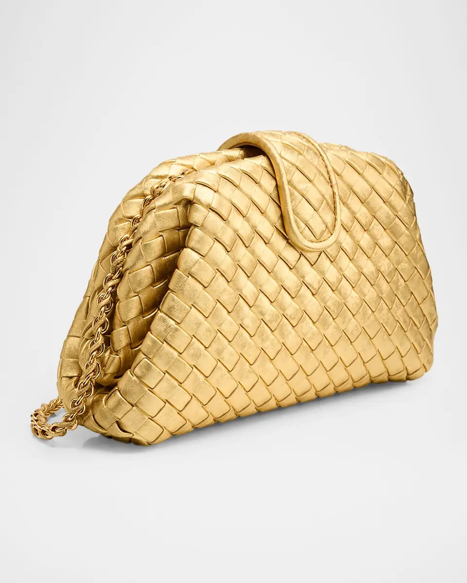 Bottega Veneta Lauren 1980 Small Laminated Leather Clutch Bag | Thumbnail 2 Bottega Veneta Lauren 1980 Small Laminated Leather Clutch Bag | Thumbnail 2