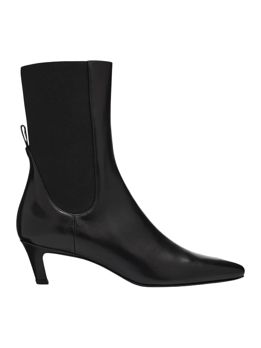 The Mid Heel Calfskin Ankle Boots The Mid Heel Calfskin Ankle Boots