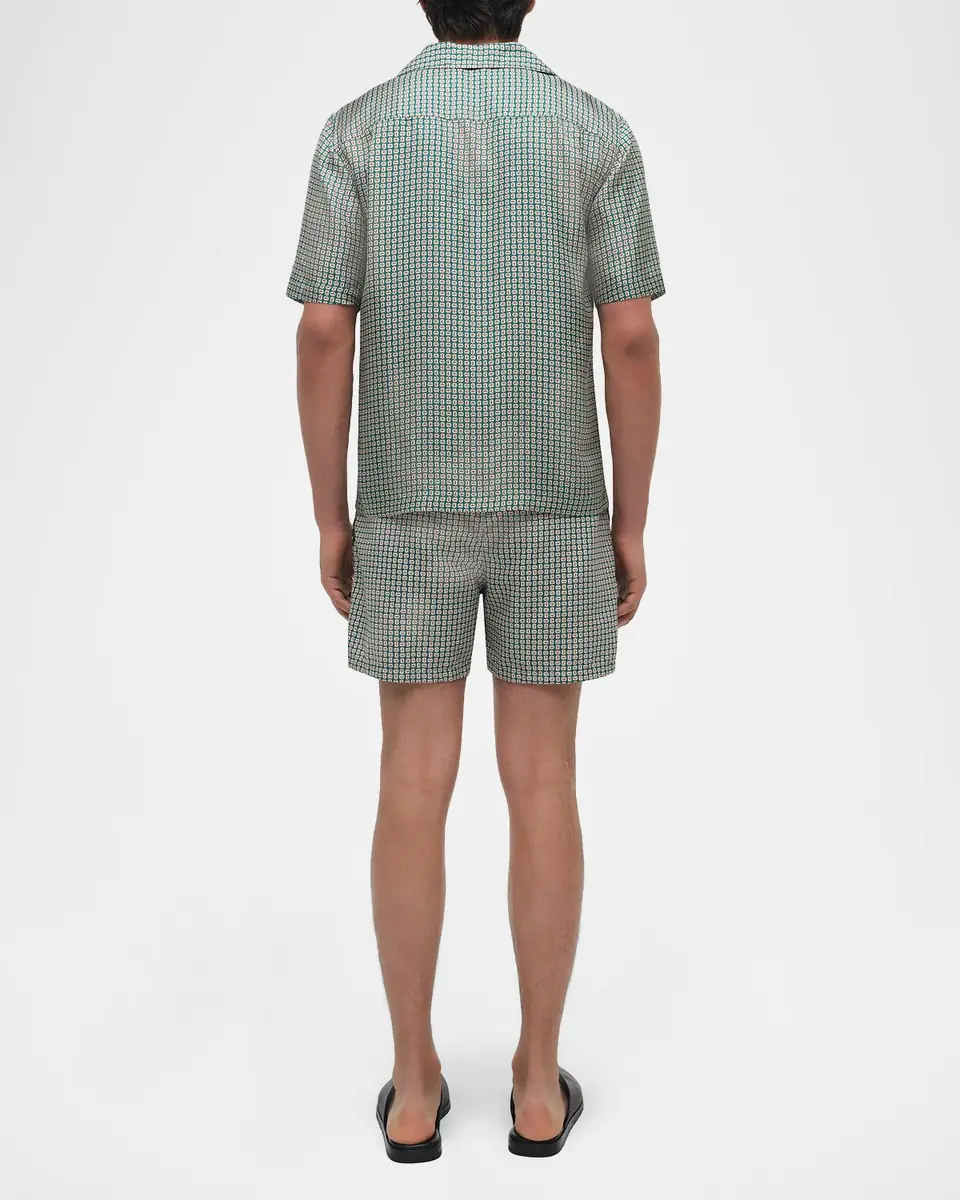 Simkhai Men's Lowell Printed Swim Trunks | Thumbnail 2 Simkhai Men's Lowell Printed Swim Trunks | Thumbnail 2