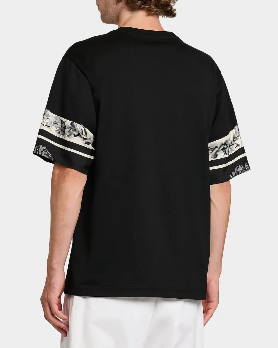 Dolce & Gabbana Men's Cotton and Silk Digital-Print Pocket T-Shirt | Thumbnail 2 Dolce & Gabbana Men's Cotton and Silk Digital-Print Pocket T-Shirt | Thumbnail 2