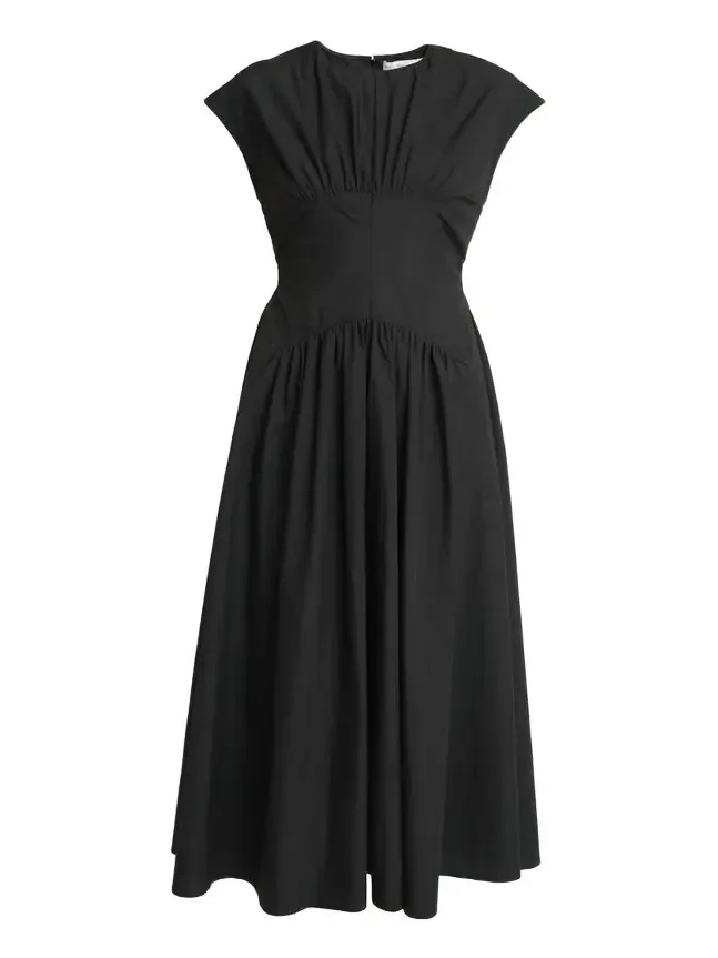 Nyssa A-Line Technical Cotton Dress