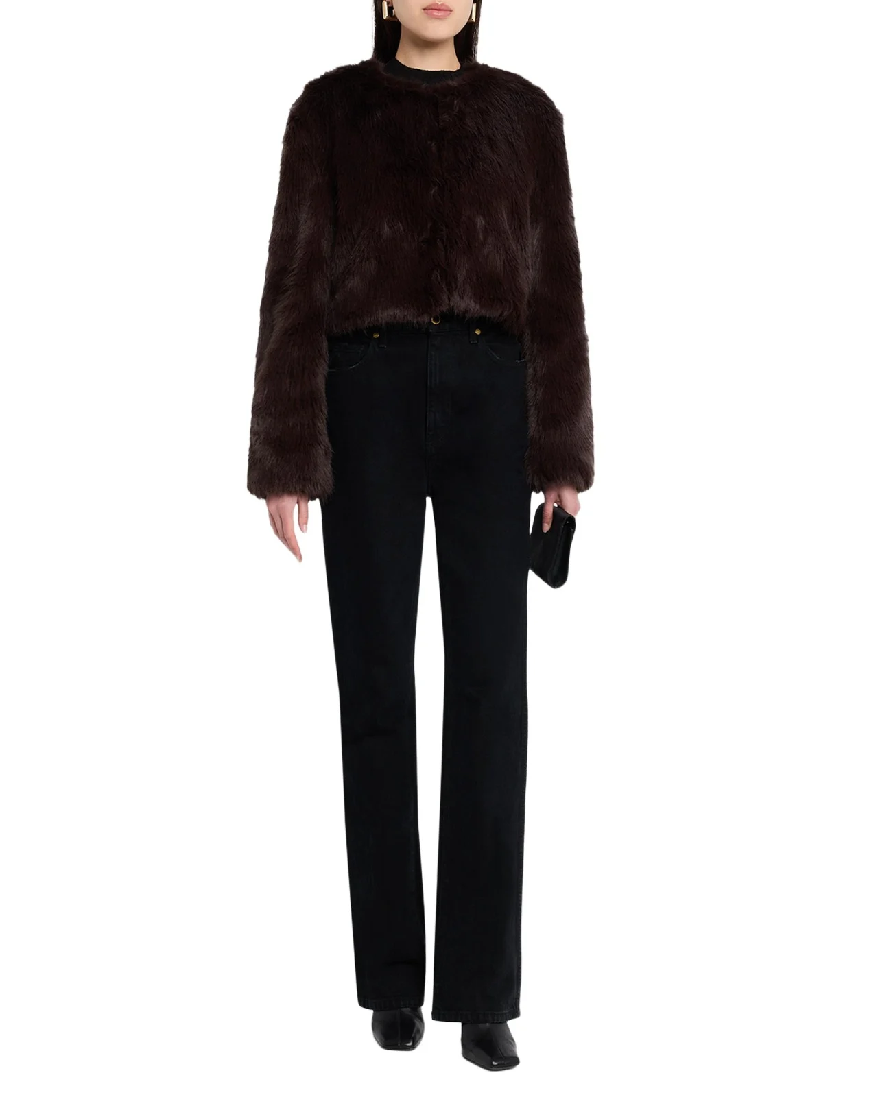 Staud Casimira Faux Fur Jacket