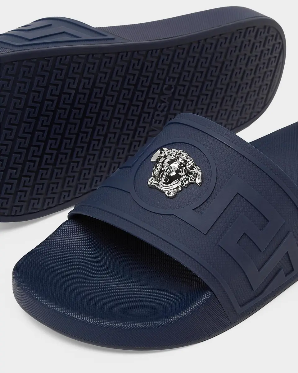 Versace Men's La Medusa Pool Slides | Thumbnail 4 Versace Men's La Medusa Pool Slides | Thumbnail 4