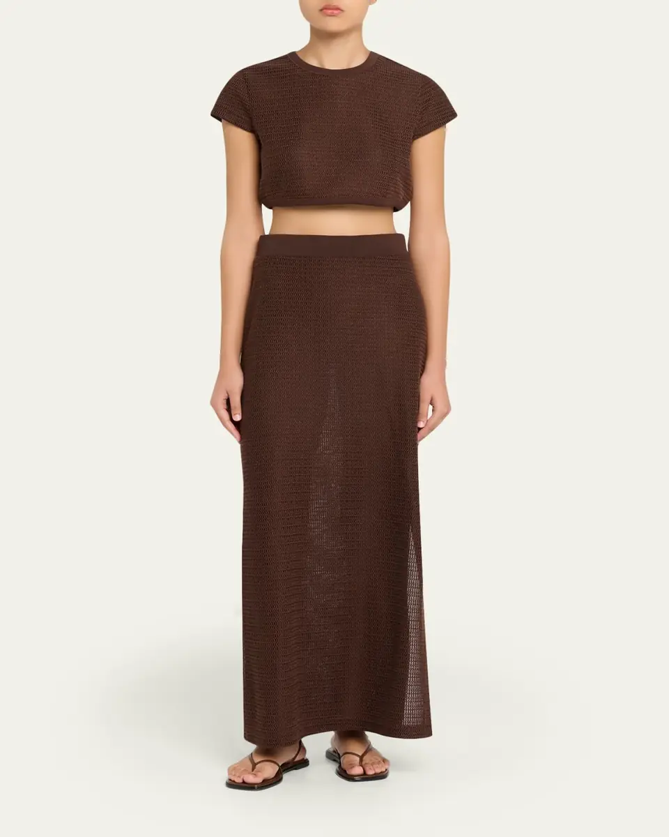 Simkhai Nicky Knit Midi Skirt | Thumbnail 2