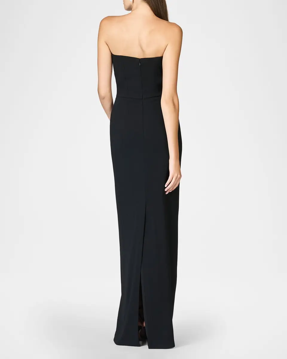Sachin & Babi Marist Strapless Floral Applique Column Gown | Thumbnail 3 Sachin & Babi Marist Strapless Floral Applique Column Gown | Thumbnail 3