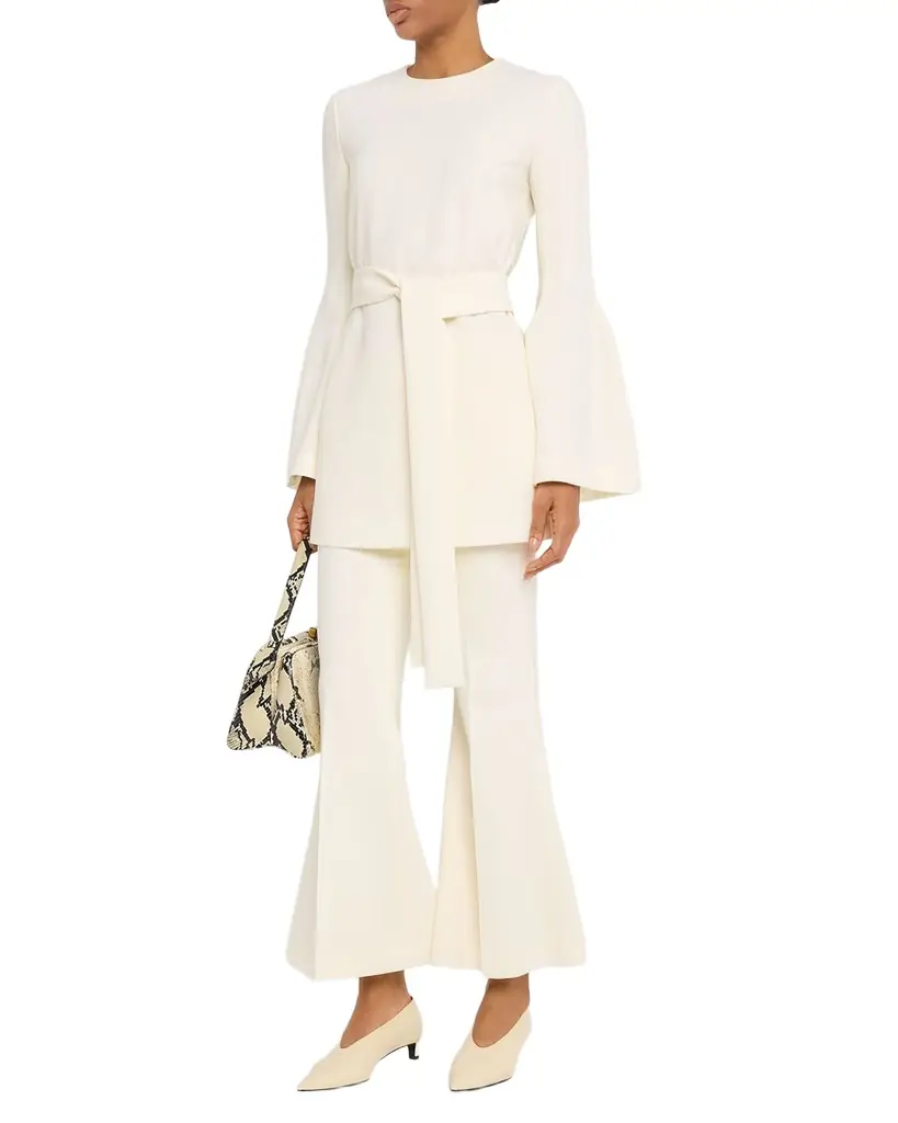 Gabriela Hearst Marsh Crepe Flare Pants | Image 1 Gabriela Hearst Marsh Crepe Flare Pants | Image 1