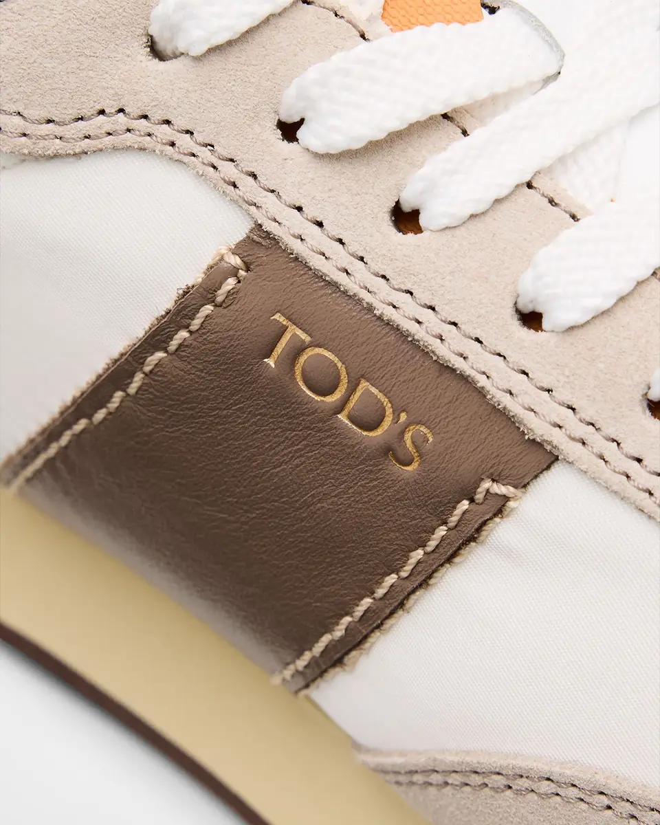 Tod's Men's T Vintage Leather & Fabric Low-Top Sneakers | Thumbnail 3 Tod's Men's T Vintage Leather & Fabric Low-Top Sneakers | Thumbnail 3