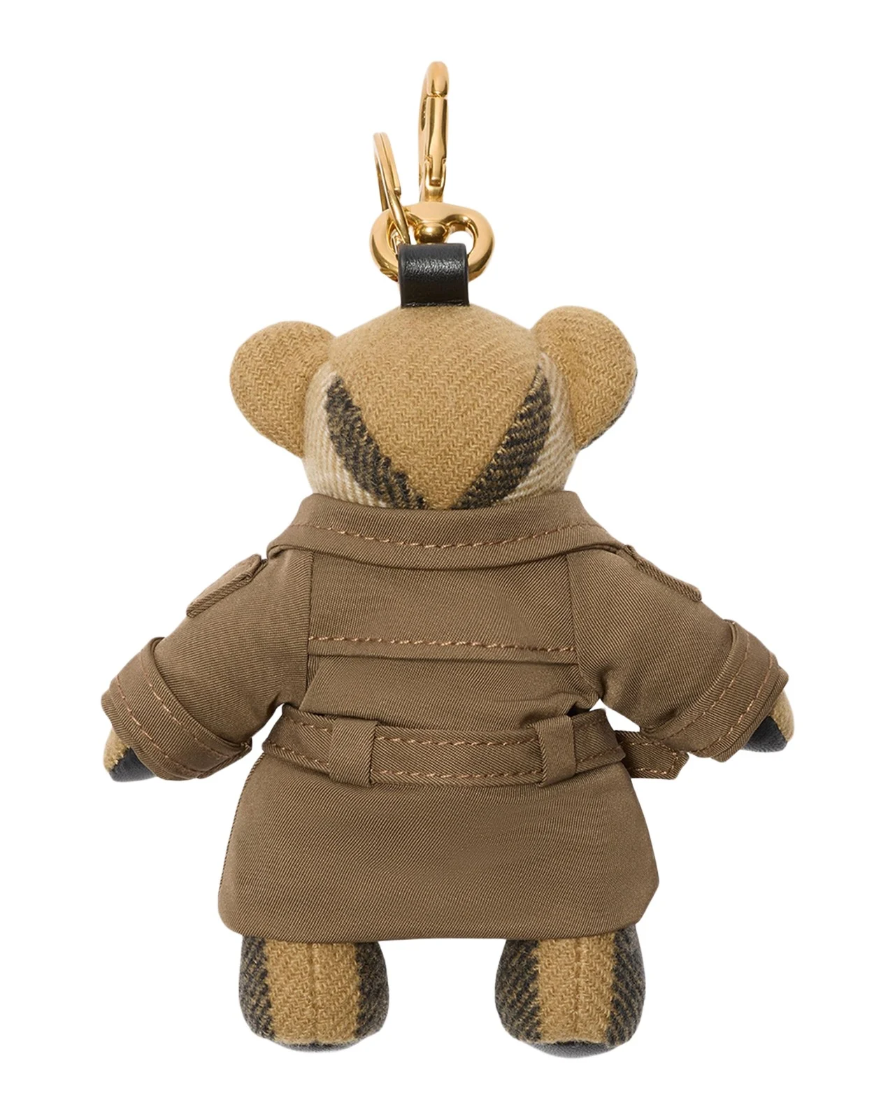 Thomas Check Cashmere Teddy Bear in Trench Coat Bag Charm