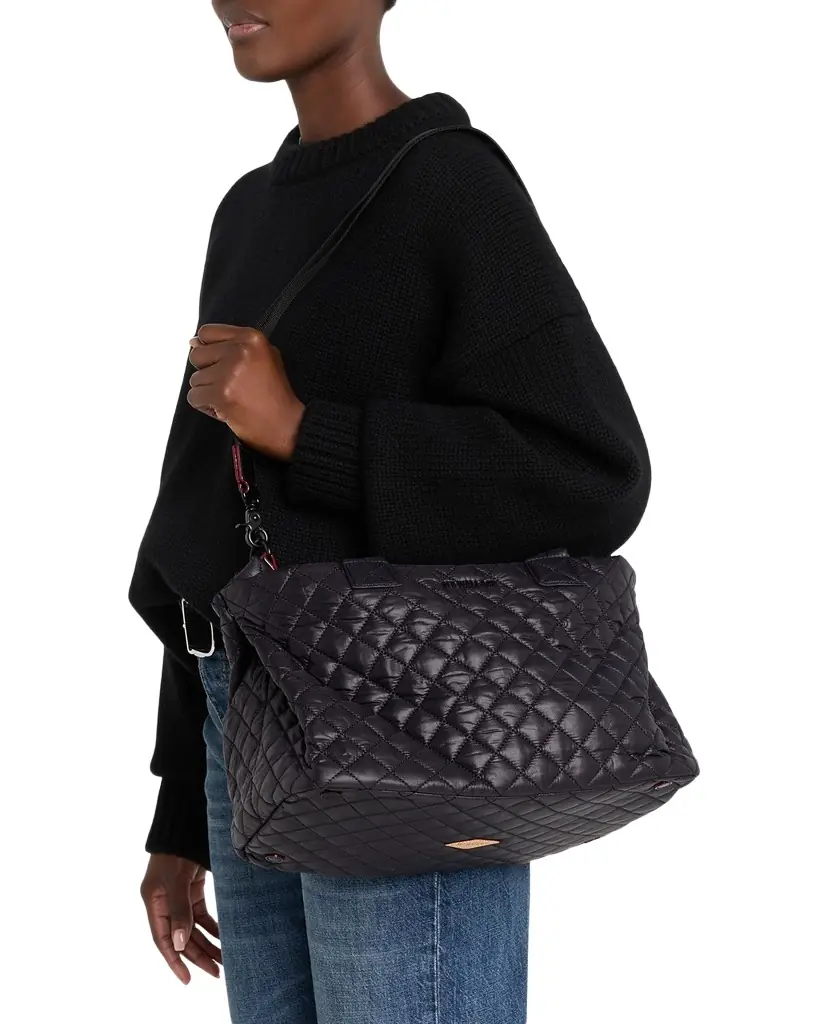 MZ WALLACE Medium Metro City Quilted Tote Bag | Image 1 MZ WALLACE Medium Metro City Quilted Tote Bag | Image 1