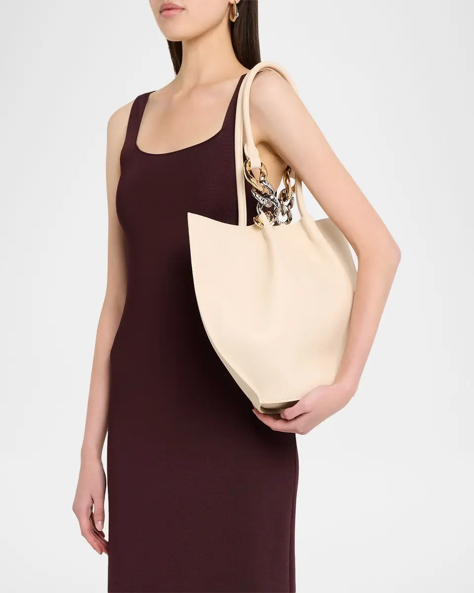 Simkhai Arlo Chain-Embellished Leather Tote Bag | Thumbnail 6 Simkhai Arlo Chain-Embellished Leather Tote Bag | Thumbnail 6