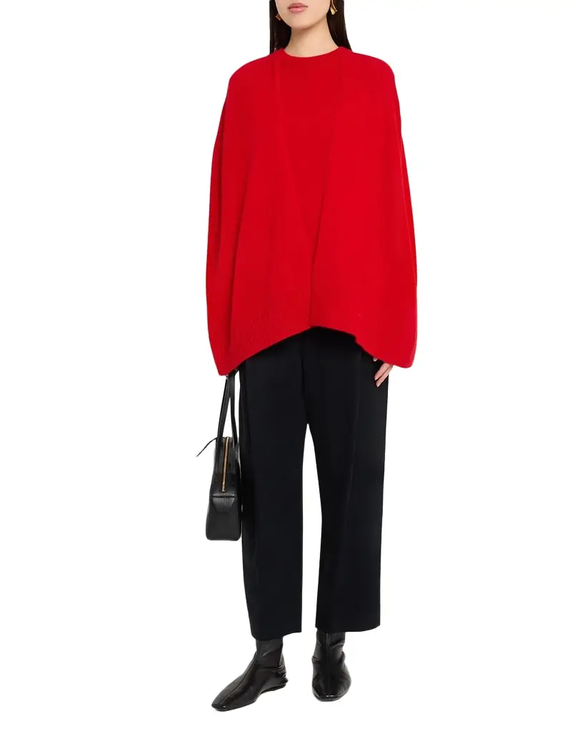 Toteme Cashmere Crewneck Cape Sweater | Image 1 Toteme Cashmere Crewneck Cape Sweater | Image 1