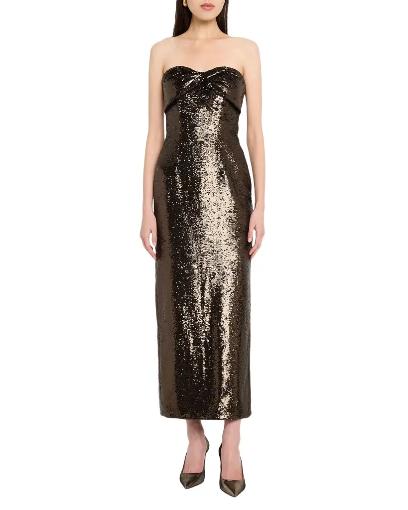 Roland Mouret Twist Drape Sequined Ankle Dress | Image 1 Roland Mouret Twist Drape Sequined Ankle Dress | Image 1