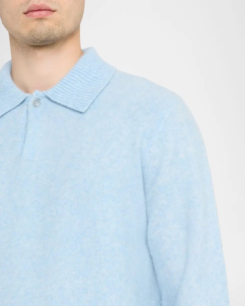 SIMKHAI en's Davis Cashmere-Blend Polo Sweater | Thumbnail 4 SIMKHAI en's Davis Cashmere-Blend Polo Sweater | Thumbnail 4