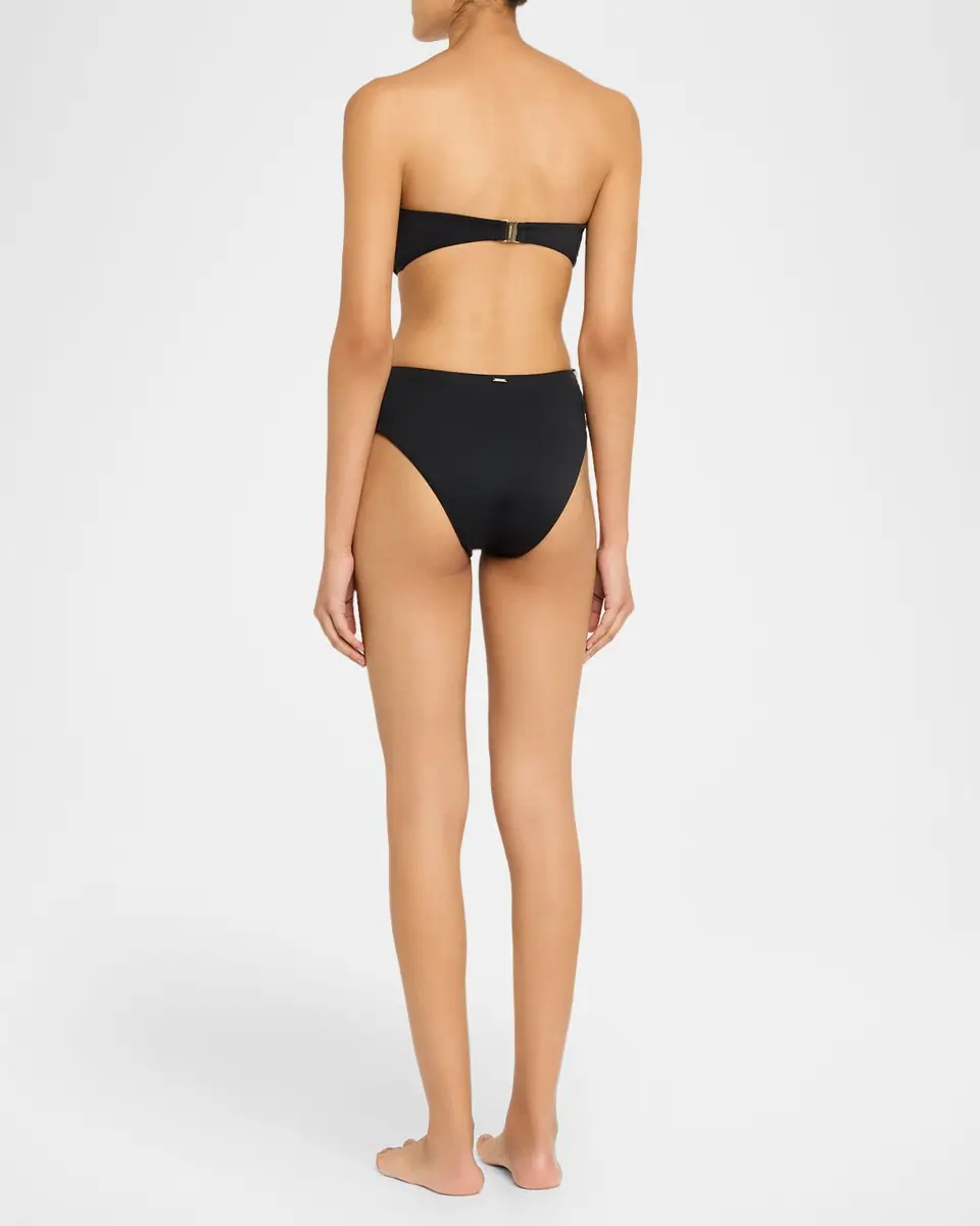 SIMKHAI Tyas Studded High-Waist Bikini Bottoms | Thumbnail 3