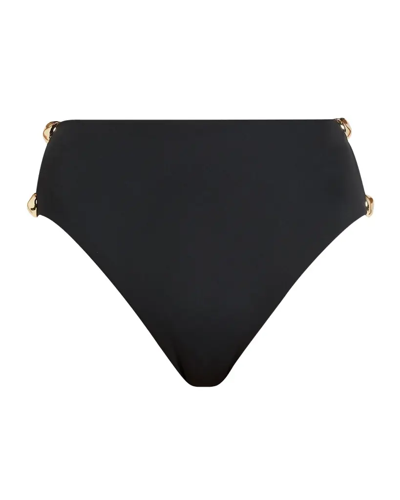 SIMKHAI Tyas Studded High-Waist Bikini Bottoms | Image 1 SIMKHAI Tyas Studded High-Waist Bikini Bottoms | Image 1