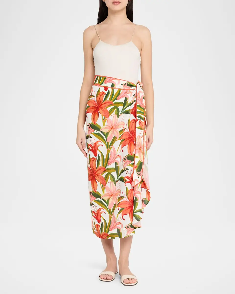 La Blanca Jungle Blossoms Sarong Wrap Coverup | Thumbnail 2 La Blanca Jungle Blossoms Sarong Wrap Coverup | Thumbnail 2