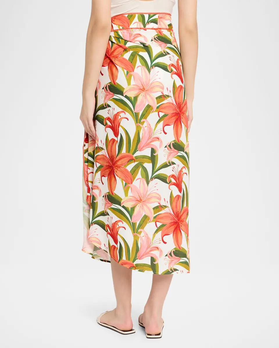 La Blanca Jungle Blossoms Sarong Wrap Coverup | Thumbnail 3 La Blanca Jungle Blossoms Sarong Wrap Coverup | Thumbnail 3