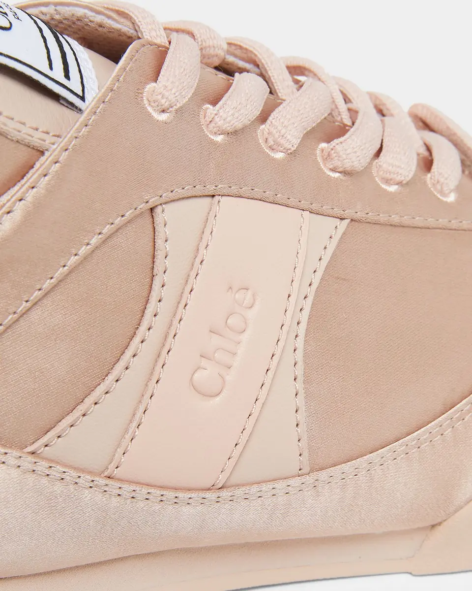 Chloé Kick Low-Top Satin Sneakers | Thumbnail 2
