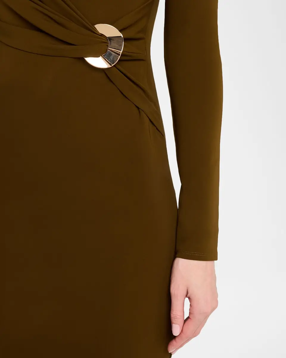 Roland Mouret Twisted Drape Long-Sleeve Midi Dress | Thumbnail 5 Roland Mouret Twisted Drape Long-Sleeve Midi Dress | Thumbnail 5