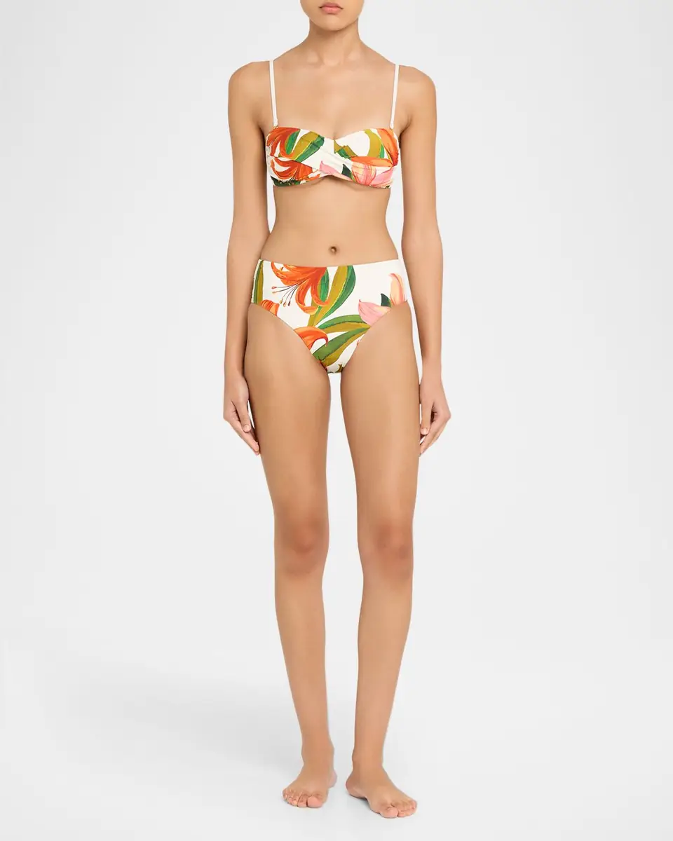 La Blanca Jungle Blossoms Bandeau Bikini Top | Thumbnail 2