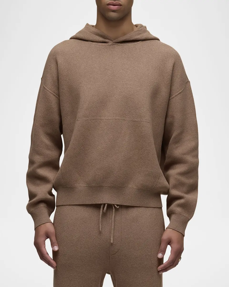 Hudson en's Cotton and Cashmere Double-Knit Hoodie | Thumbnail 4 Hudson en's Cotton and Cashmere Double-Knit Hoodie | Thumbnail 4