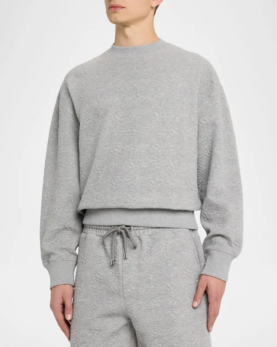 AMIRI Men's MA Quad Jacquard Crewneck Sweatshirt | Thumbnail 3