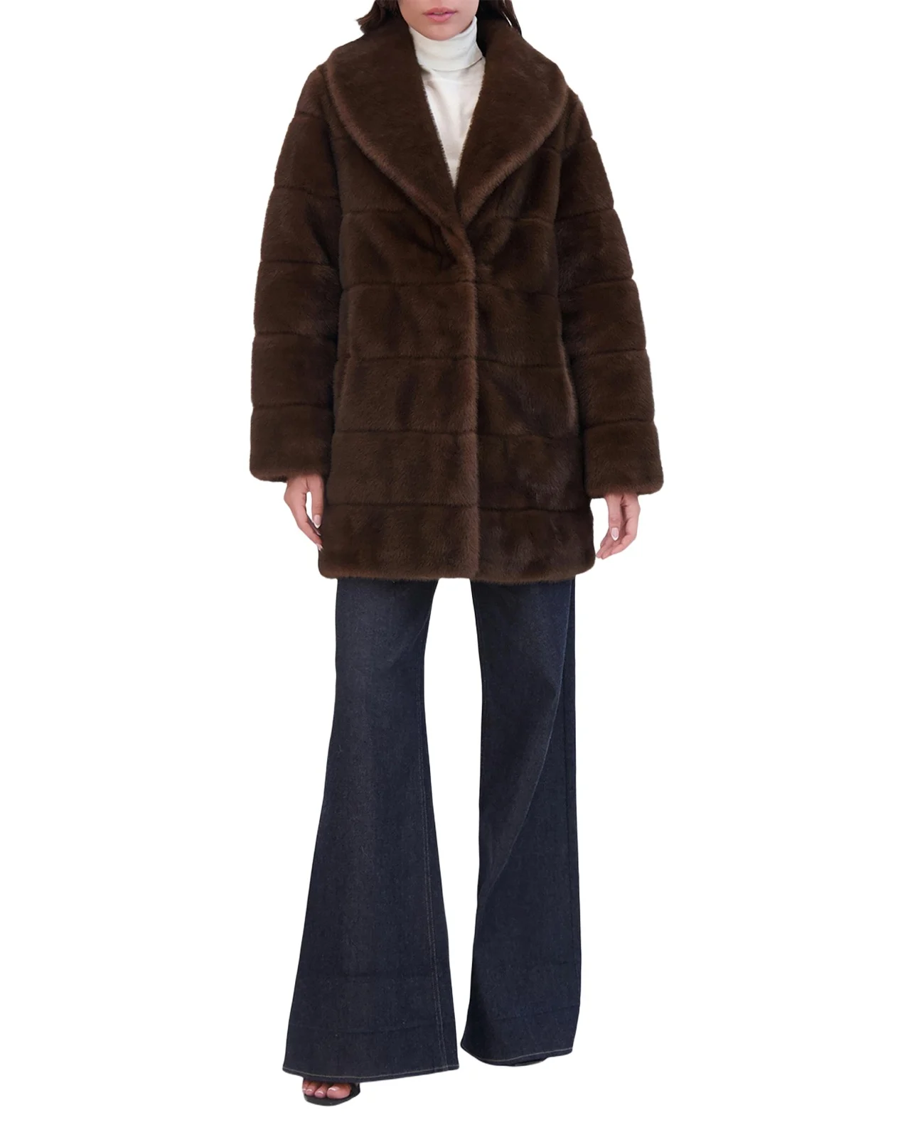 Fur-Free Quilted Faux Mink Coat Fur-Free Quilted Faux Mink Coat