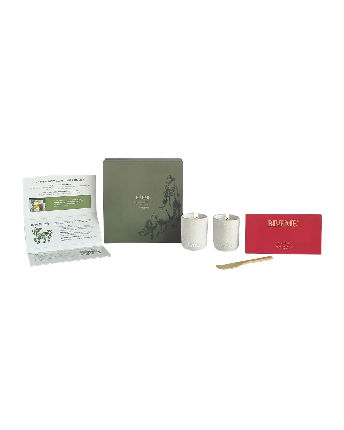 Blueme Lunar New Year 2-Piece Mini Candle Set