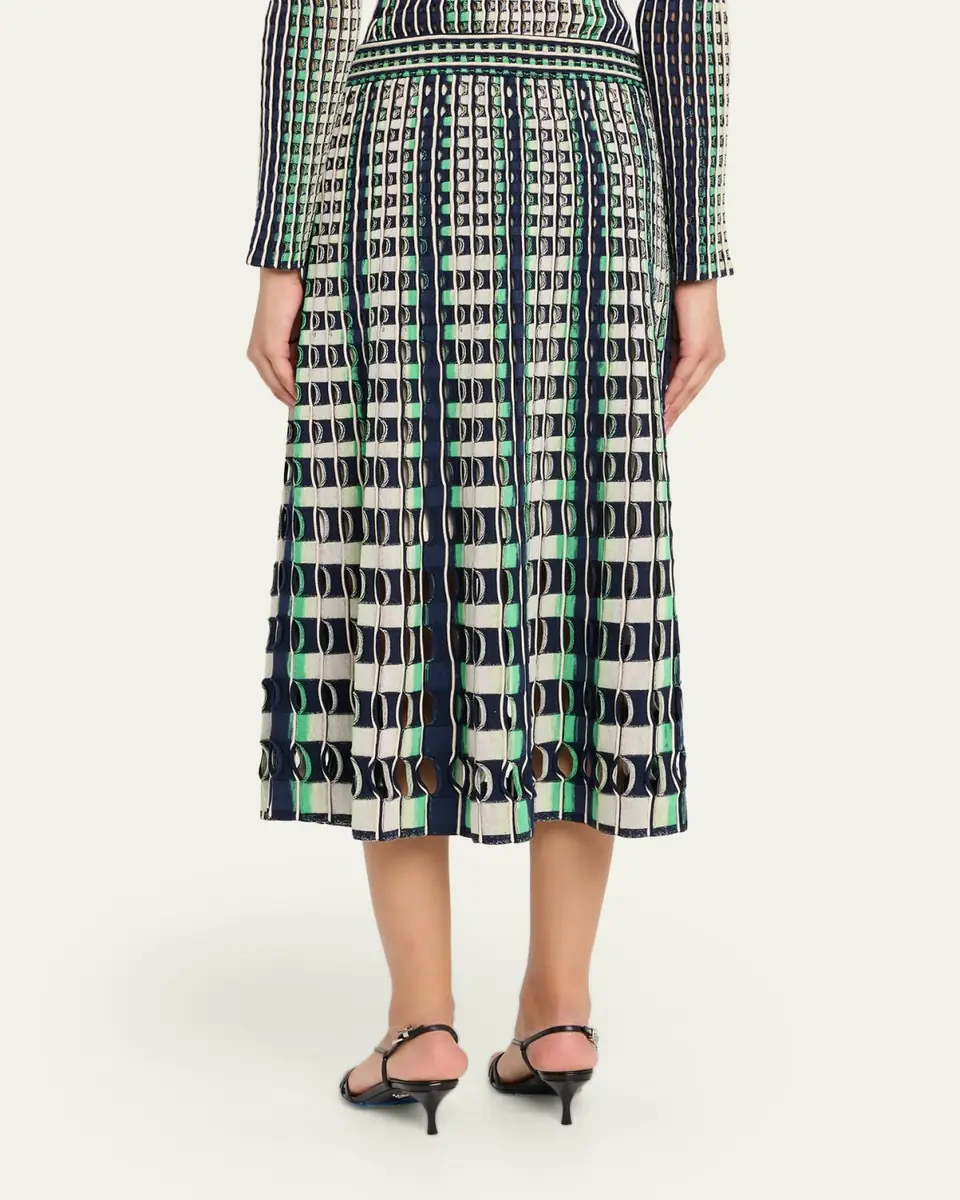 SIMKHAI Drue Openwork Midi Skirt | Thumbnail 3 SIMKHAI Drue Openwork Midi Skirt | Thumbnail 3