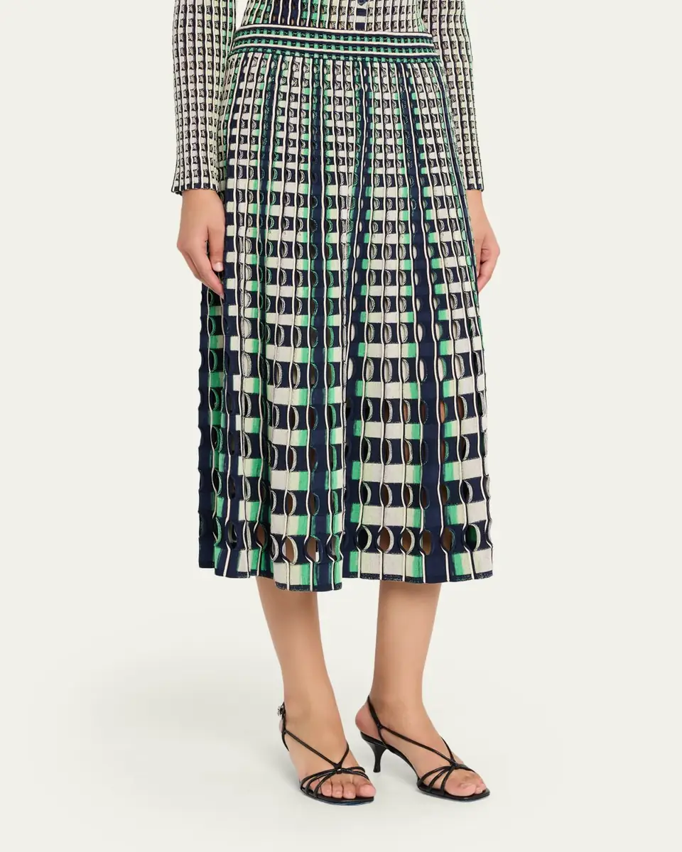SIMKHAI Drue Openwork Midi Skirt | Thumbnail 4 SIMKHAI Drue Openwork Midi Skirt | Thumbnail 4