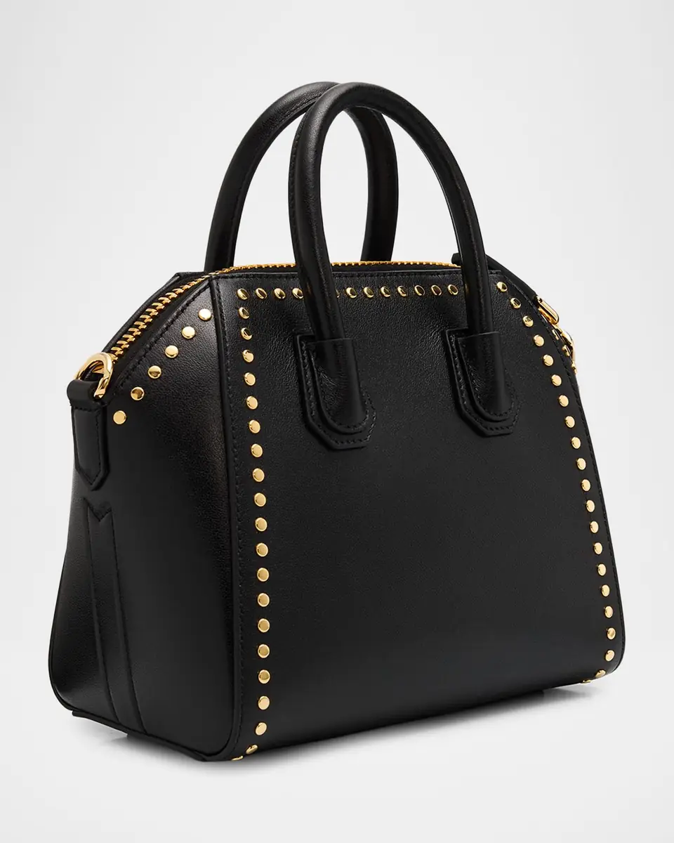 Givenchy Antigona Mini Studded Top-Handle Bag in Box Leather | Thumbnail 2 Givenchy Antigona Mini Studded Top-Handle Bag in Box Leather | Thumbnail 2