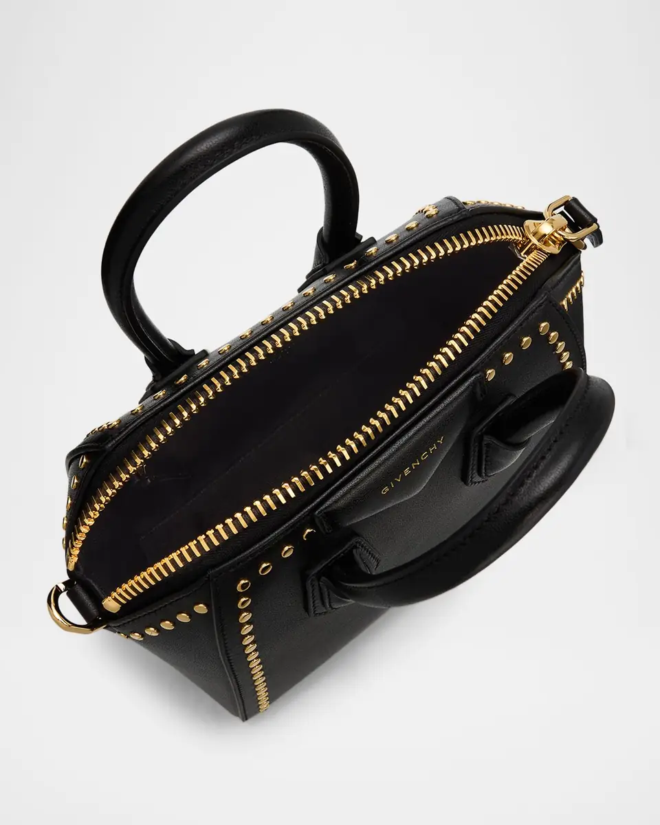 Givenchy Antigona Mini Studded Top-Handle Bag in Box Leather | Thumbnail 3 Givenchy Antigona Mini Studded Top-Handle Bag in Box Leather | Thumbnail 3