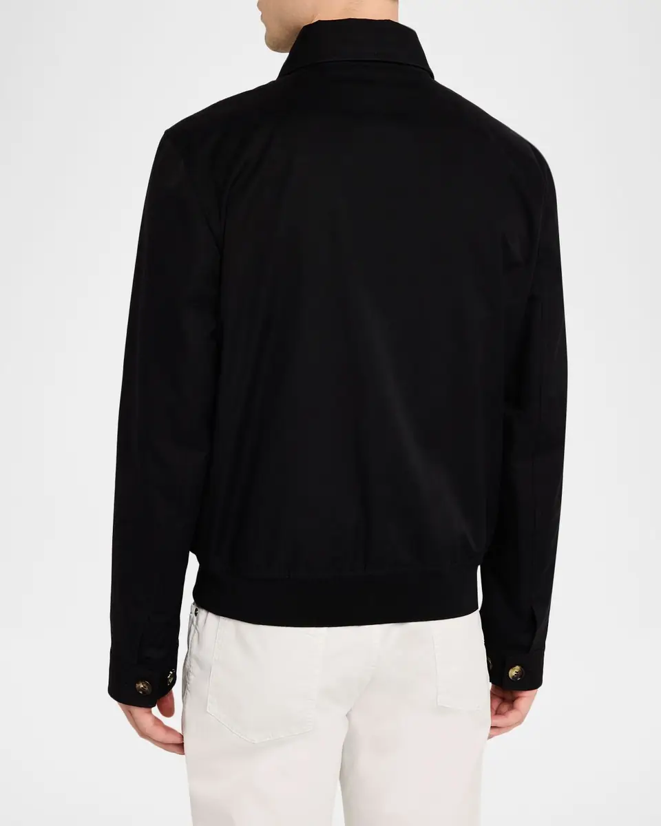 Brunello Cucinelli Men's Water-Resistant Shirt Jacket | Thumbnail 2 Brunello Cucinelli Men's Water-Resistant Shirt Jacket | Thumbnail 2