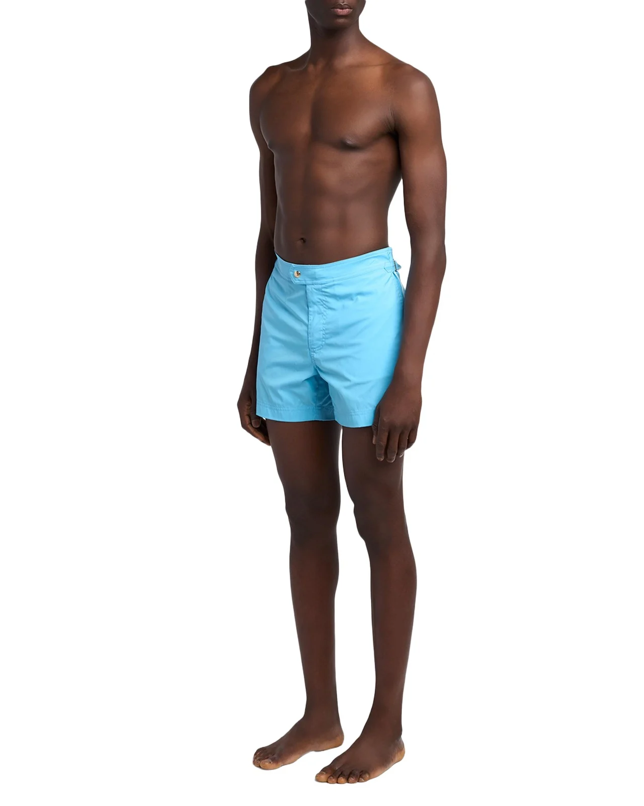 Men's Mesh-Lined Poplin Swim Trunks
