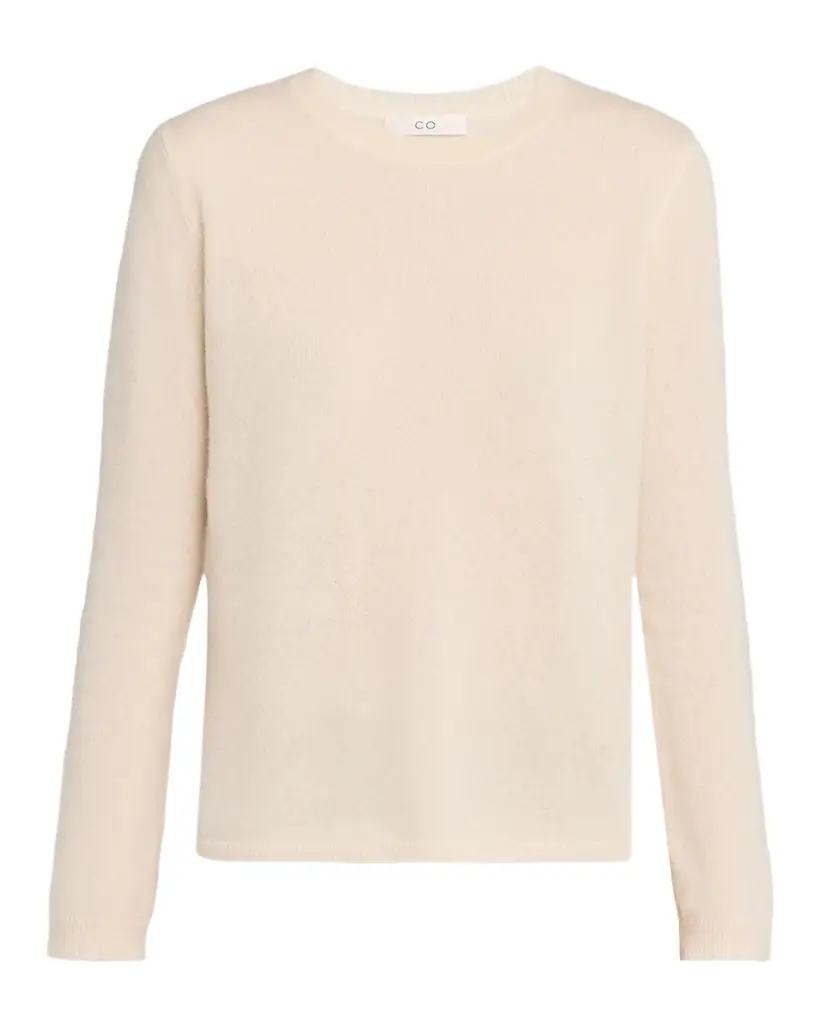 Co Long-Sleeve Cashmere Crewneck Sweater | Image 1 Co Long-Sleeve Cashmere Crewneck Sweater | Image 1