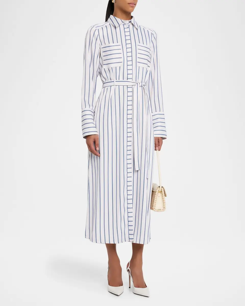 Ramy Brook Miriam Striped Midi Shirtdress | Thumbnail 3