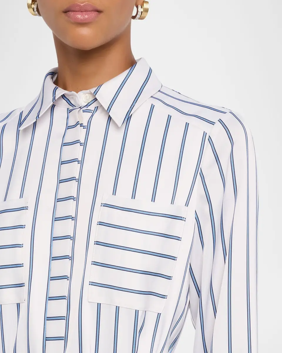 Ramy Brook Miriam Striped Midi Shirtdress | Thumbnail 4