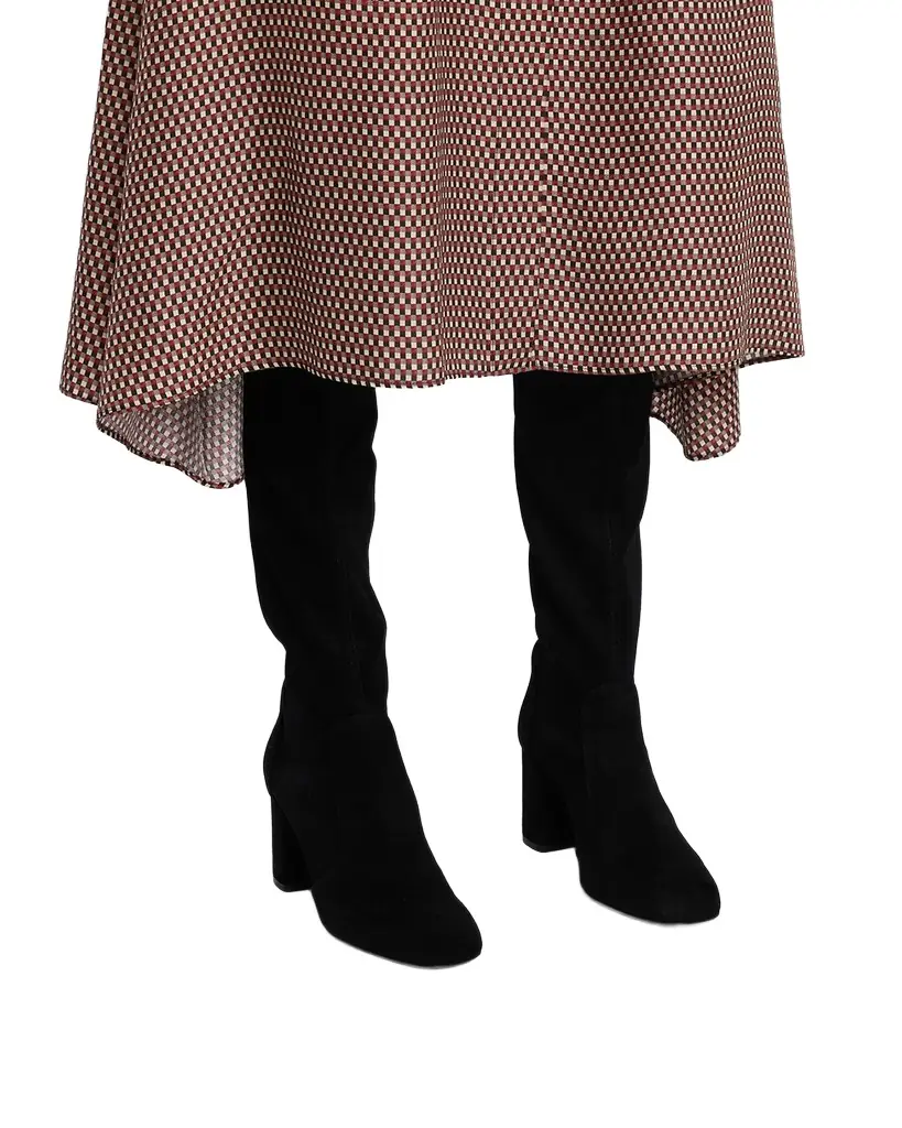 Stuart Weitzman 75mm Lucie Stretch Suede Knee-High Boots | Image 1 Stuart Weitzman 75mm Lucie Stretch Suede Knee-High Boots | Image 1