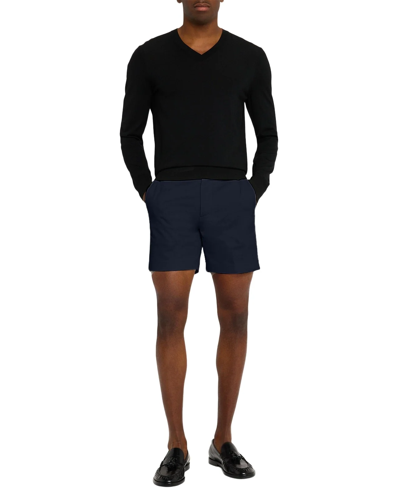Men's Brushed Cotton Flat-Front Shorts Men's Brushed Cotton Flat-Front Shorts