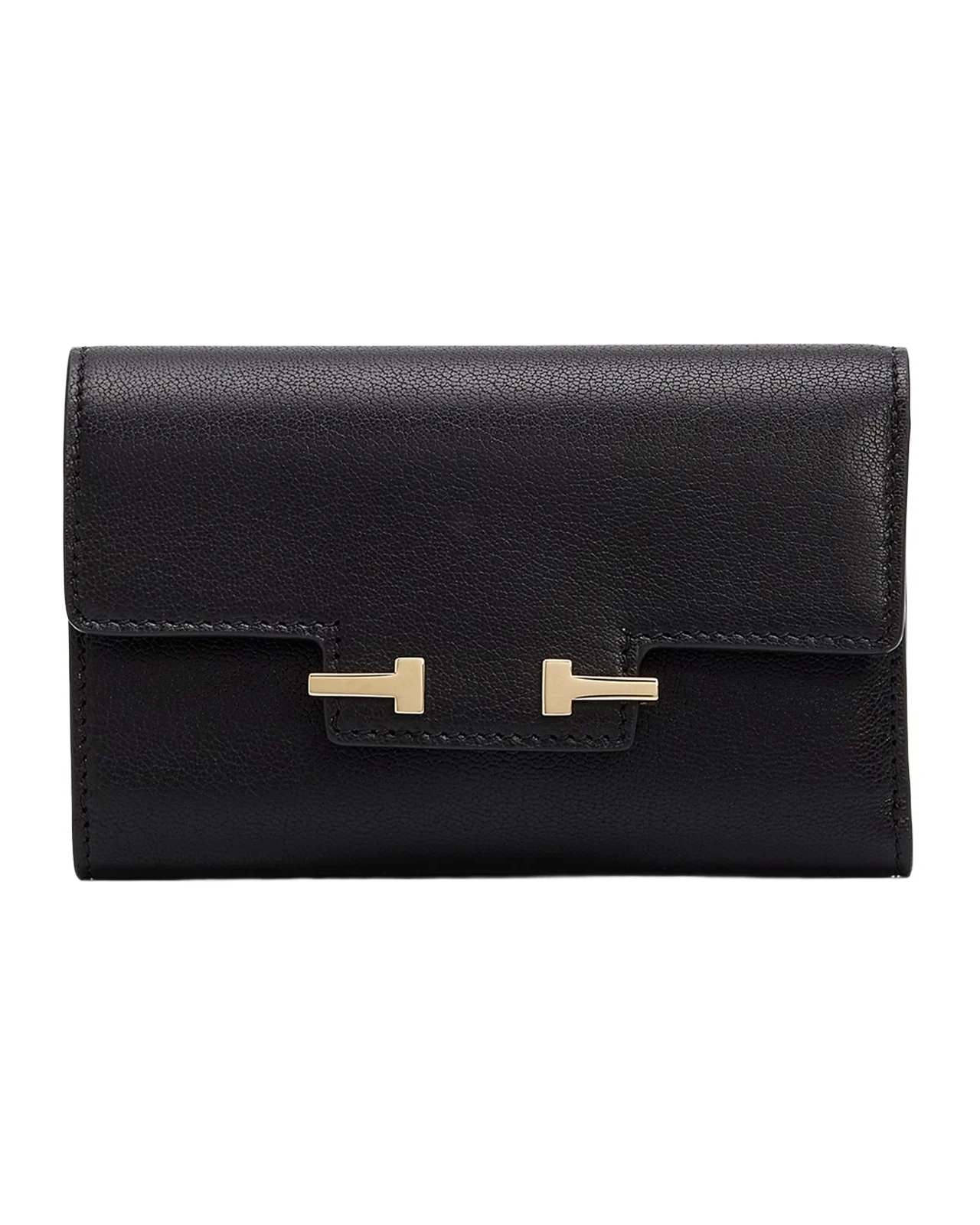 Aube Supple Grain Leather Compact Wallet