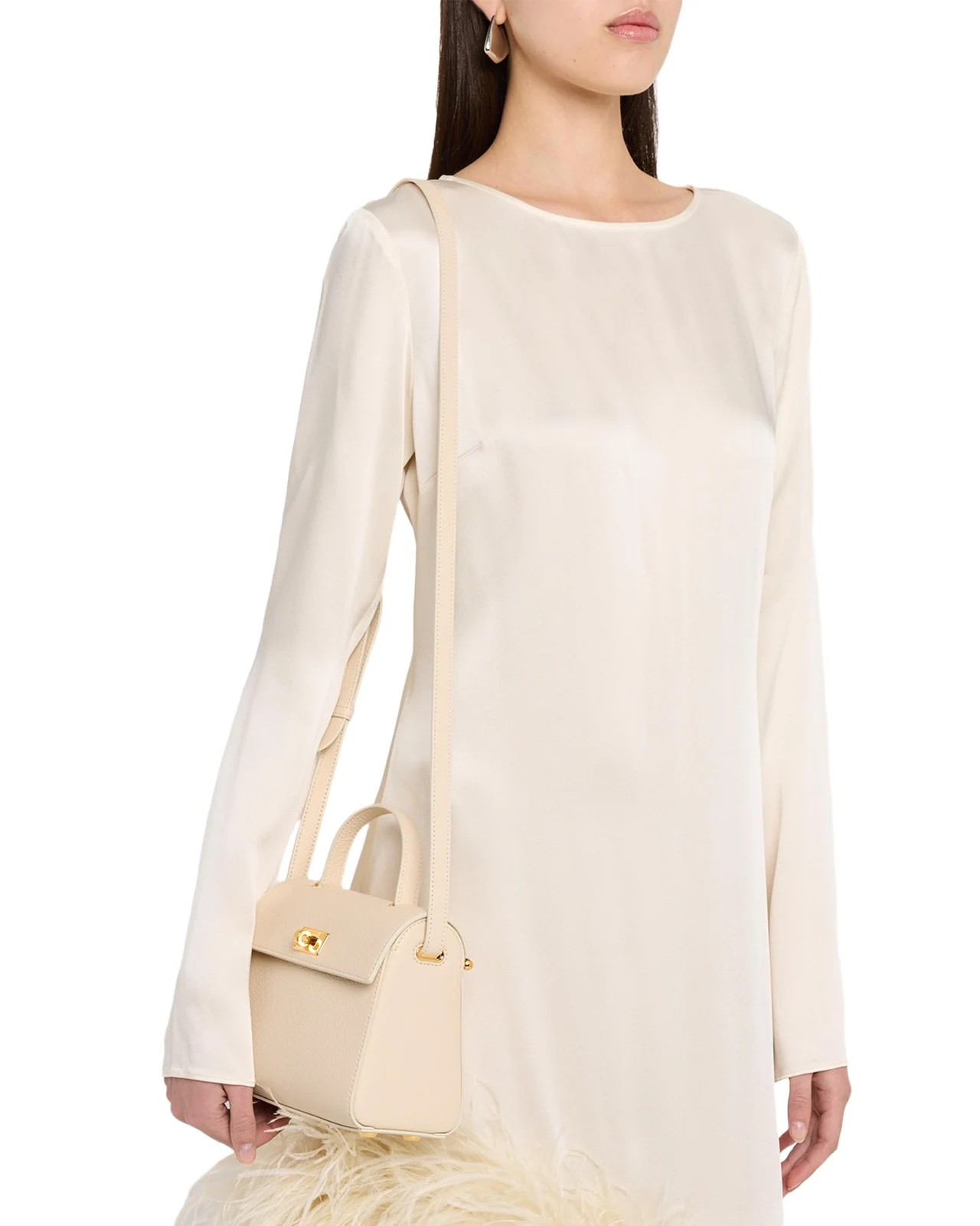 Palais Royal Taurillon Leather Top-Handle Bag