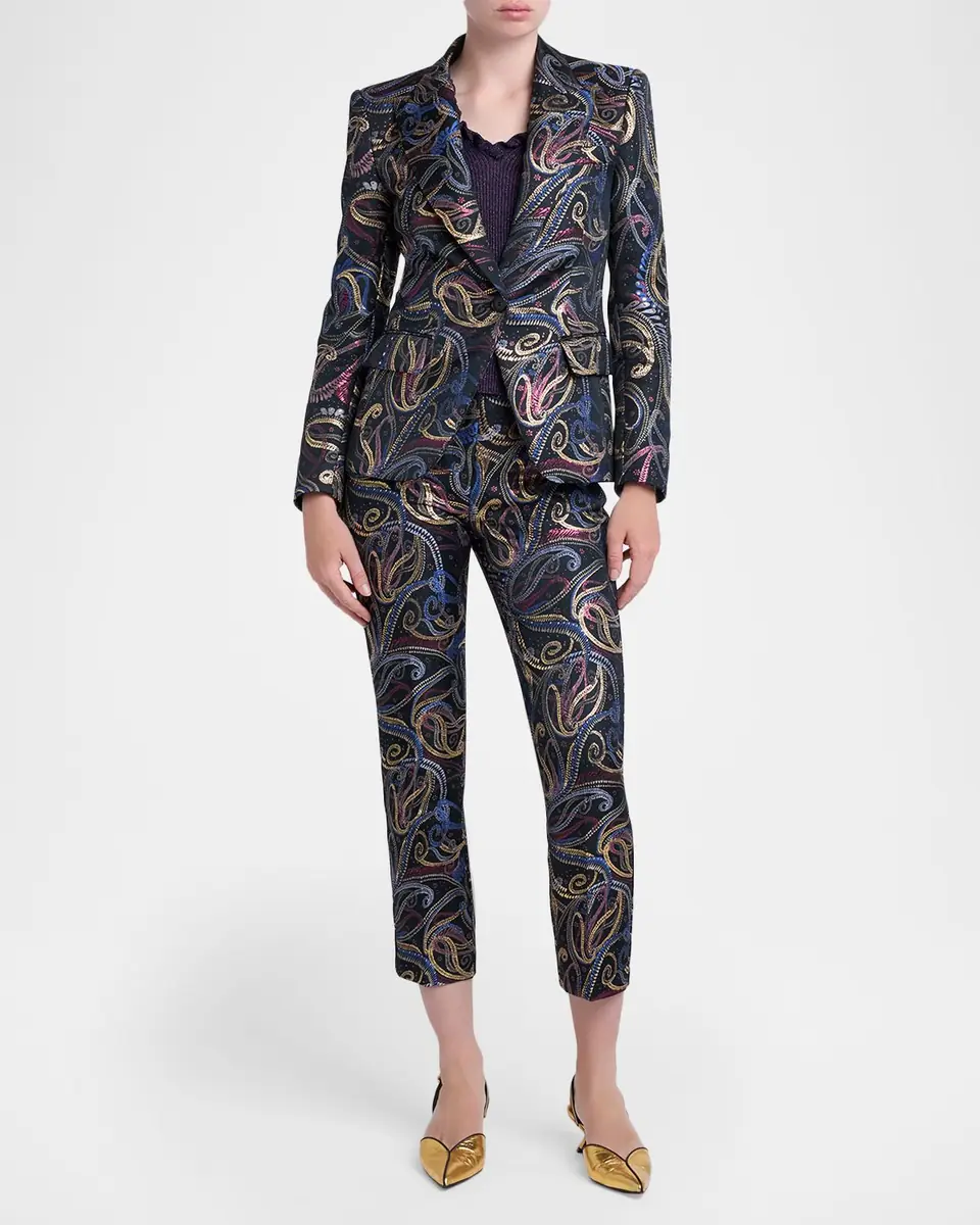 Etro Paisley Jacquard Single-Breasted Blazer | Thumbnail 2 Etro Paisley Jacquard Single-Breasted Blazer | Thumbnail 2