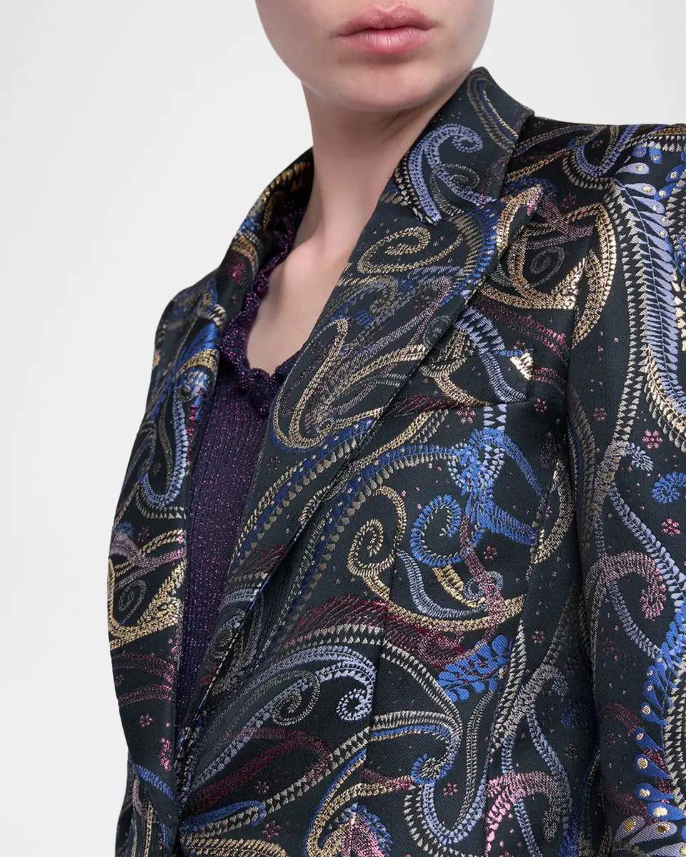 Etro Paisley Jacquard Single-Breasted Blazer | Thumbnail 5 Etro Paisley Jacquard Single-Breasted Blazer | Thumbnail 5