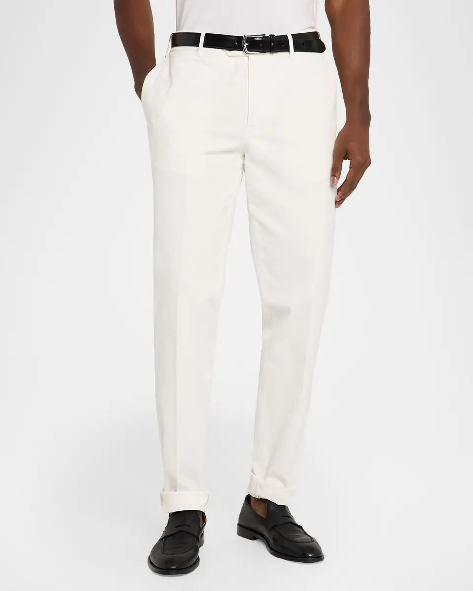 Brunello Cucinelli Men's Dyed Cotton Straight-Fit Pants | Thumbnail 4 Brunello Cucinelli Men's Dyed Cotton Straight-Fit Pants | Thumbnail 4