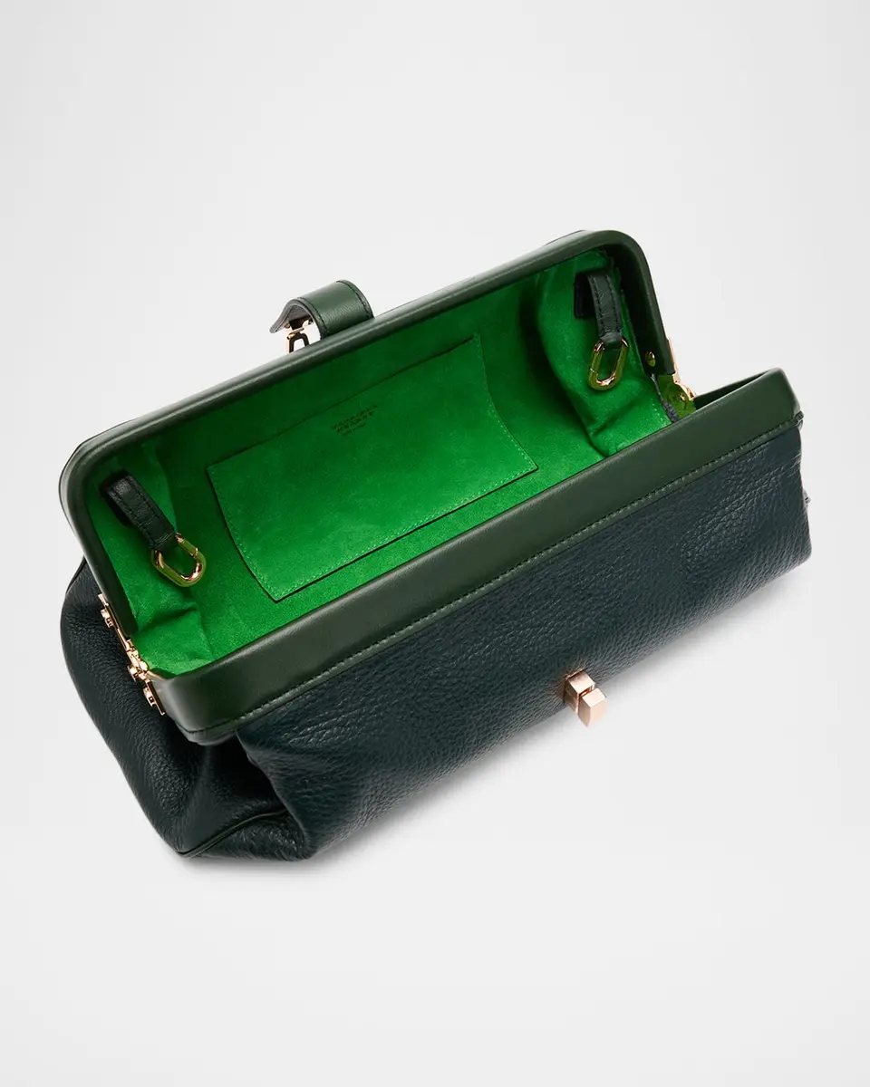 Gabriela Hearst Paola Grained Leather Baguette Clutch Bag | Thumbnail 3 Gabriela Hearst Paola Grained Leather Baguette Clutch Bag | Thumbnail 3