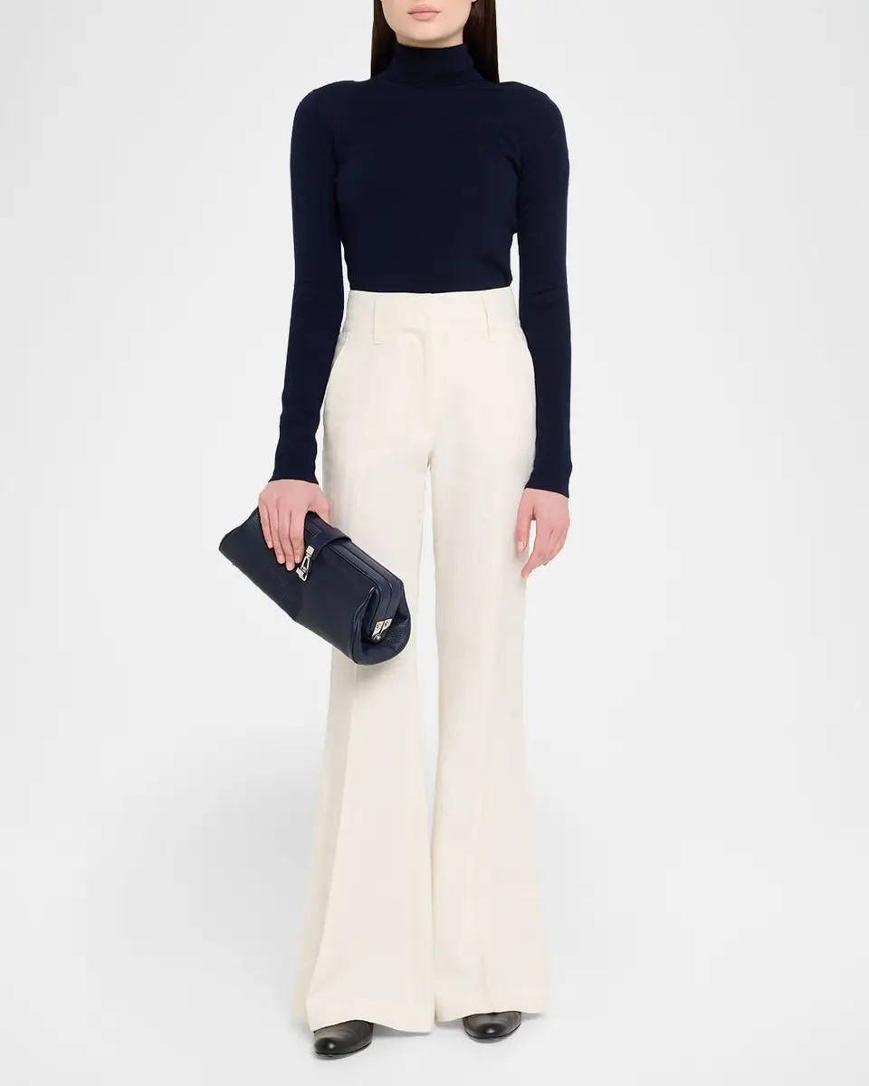 Gabriela Hearst Paola Grained Leather Baguette Clutch Bag | Thumbnail 9 Gabriela Hearst Paola Grained Leather Baguette Clutch Bag | Thumbnail 9
