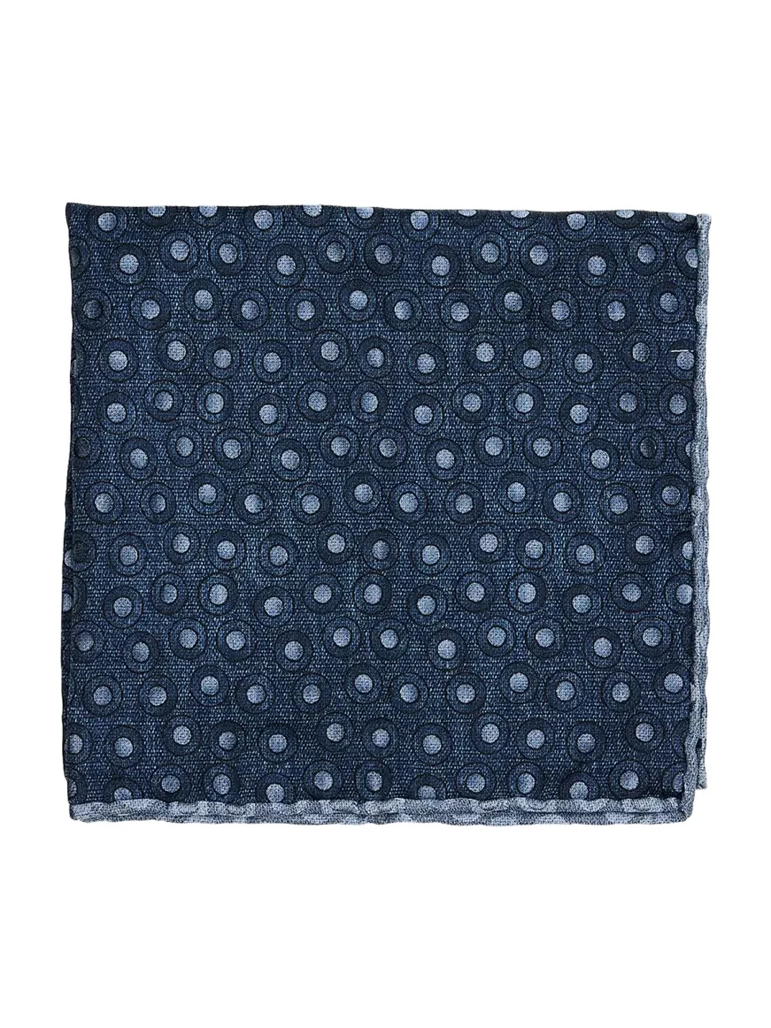 Men's Geometric Circle Silk Pocket Square Men's Geometric Circle Silk Pocket Square